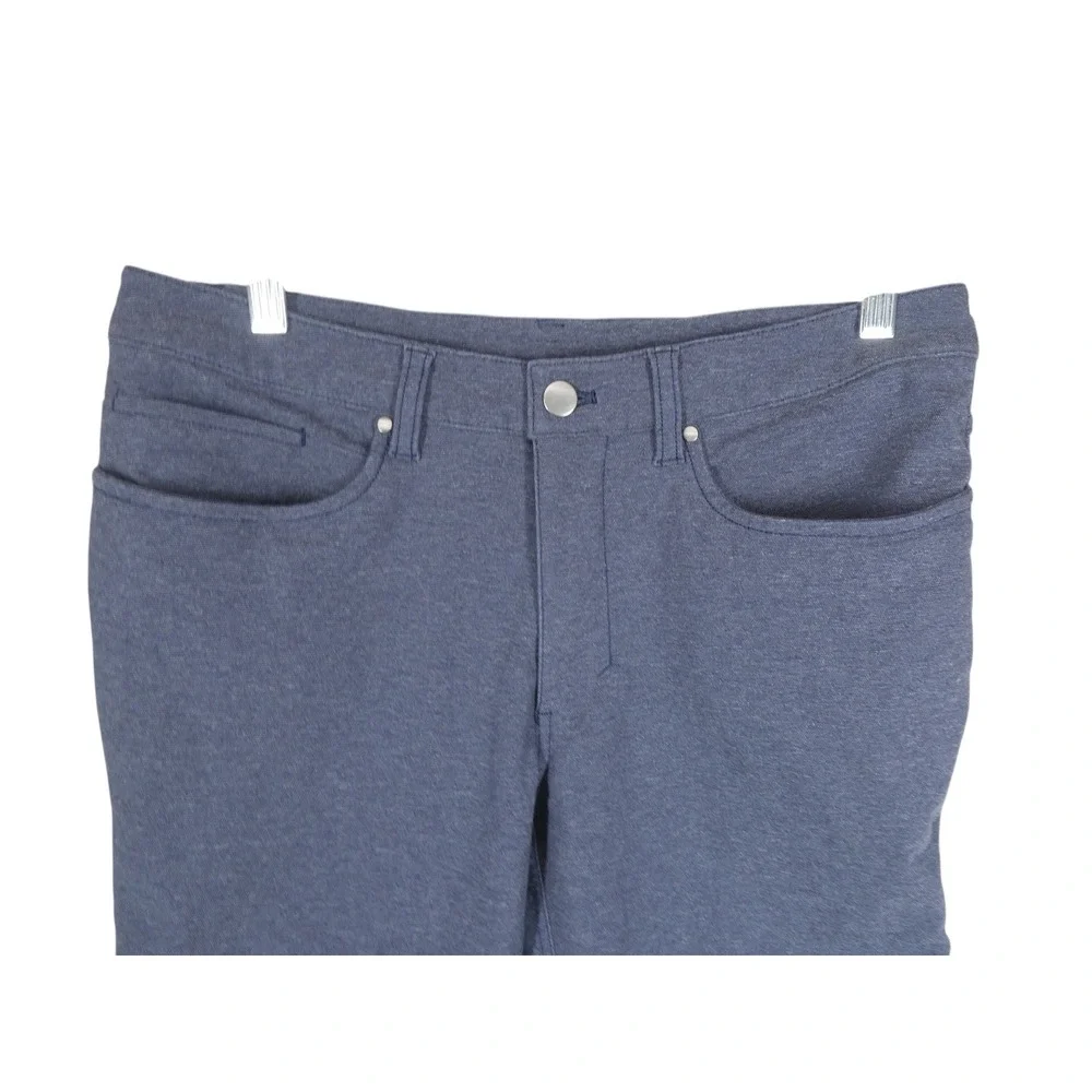 Lululemon ABC Pants 31 Navy Blue Stretch Cotton‎ Blend Slim Fit Casual Commuter